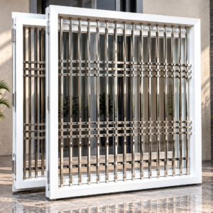 Japani Steel Window Frame with Stainless Steel Safety Grill