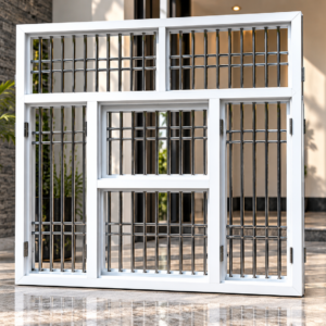 Premium Japani Steel Window Frame with Iron Safety Grill